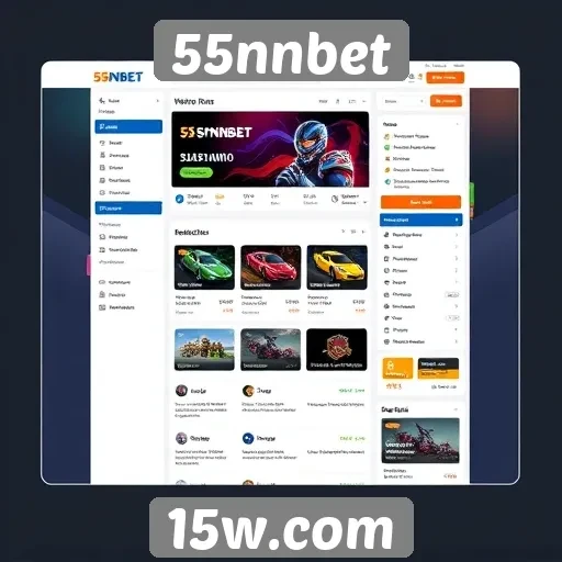 Interface do usuário do site 55nnbet em detalhes